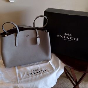 Gray Coach bag never used